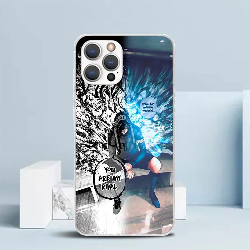 Etui na telefon z motywem anime piłkarskiego Blue Lock Dla IPhone 16 17 Air 16E 15 14 Plus 13 Mini 12 11 Pro Max 7 8 + SE 2020 Miękki tył z TPU
