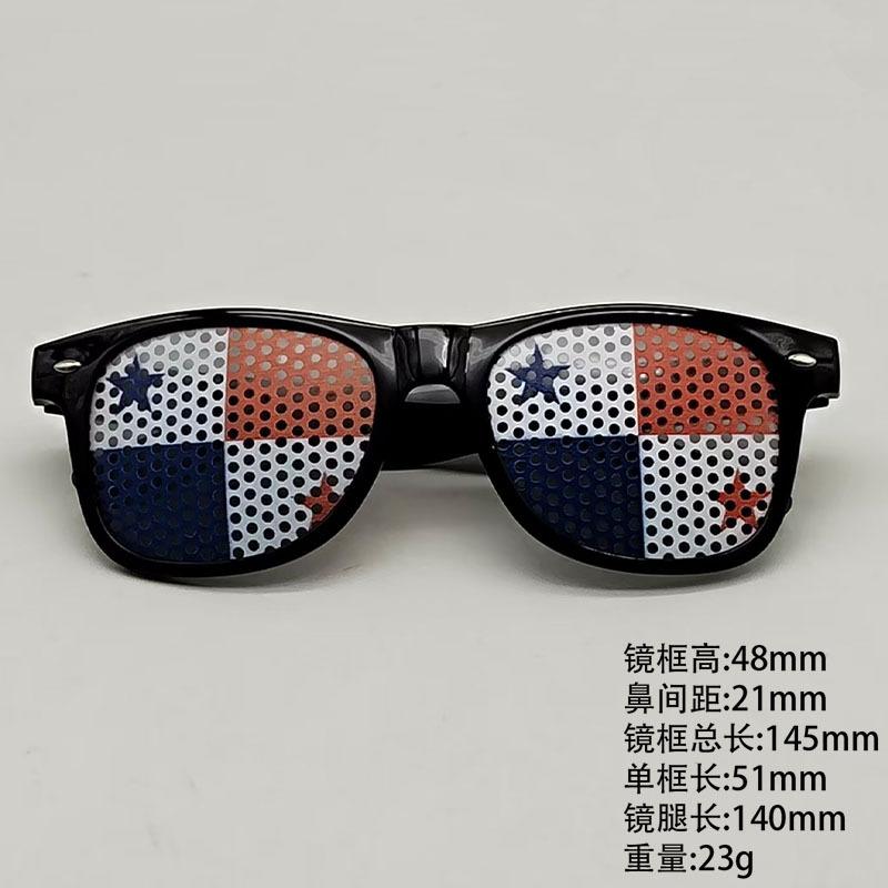 World Cup sunglasses football flag pinhole sticker 2140 printed logo independence day printed rice nail sunglasses