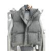 Women's Short Stand Collar Down Cotton Vest - Sleeveless Casual Outerwear Jacket