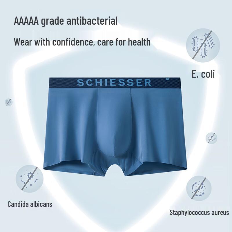 Schiesser Men's Becover Cooling 5A Antibacterial Quick-Dry Boxer Briefs (2-Pack)