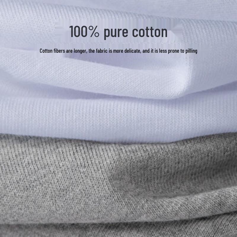 SEPTWOLVES Men's Pure Cotton Slim-Fit Short Sleeve T-Shirt