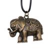 45cm Necklace Leather Chain Big Elephant And Horse Wedding Jewelry Findings QN027