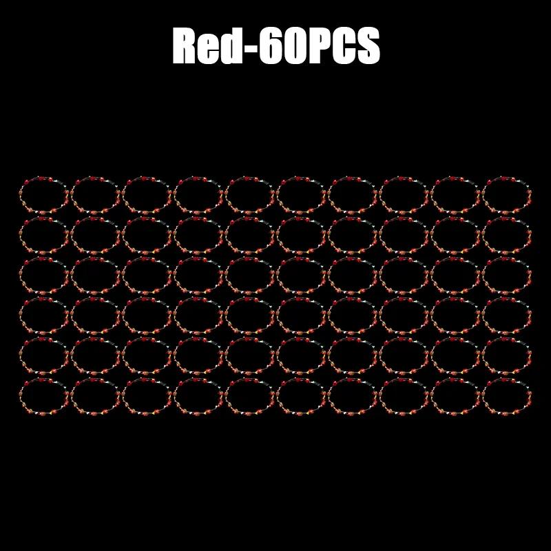 10/60Pcs Light Up Flower Headband LED Flower Hair Crown Glowing Floral Wreath Crowns Birthday Wedding Christmas Decoration 2024