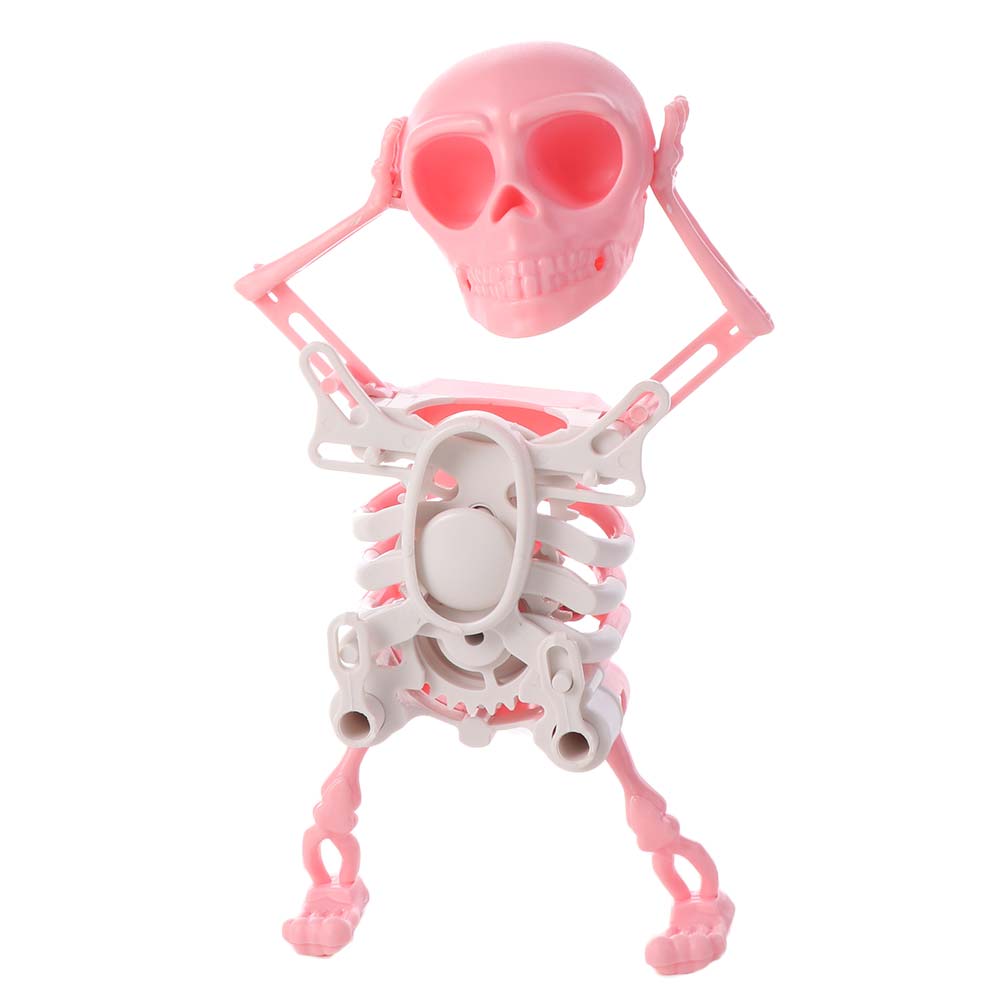 Plastic 3D Print Shaking Skull Doll Simulation Spring Clockwork Toy  Birthday Gift