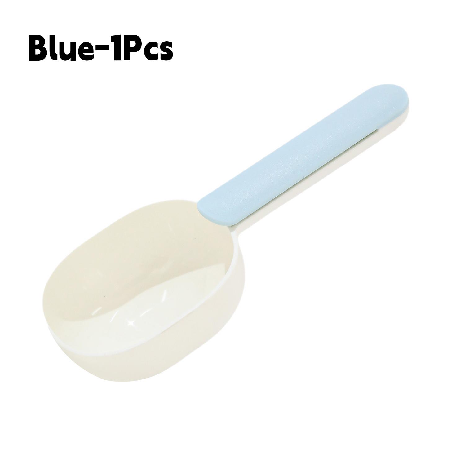 

Совок для корма для собак, многофункциональная ложка для кормления домашних животных с уплотнительным зажимом, пластиковая мерная ложка для корма для кошек, специальная мерная ложка