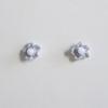 Shining Silver Bloom Knit Earring