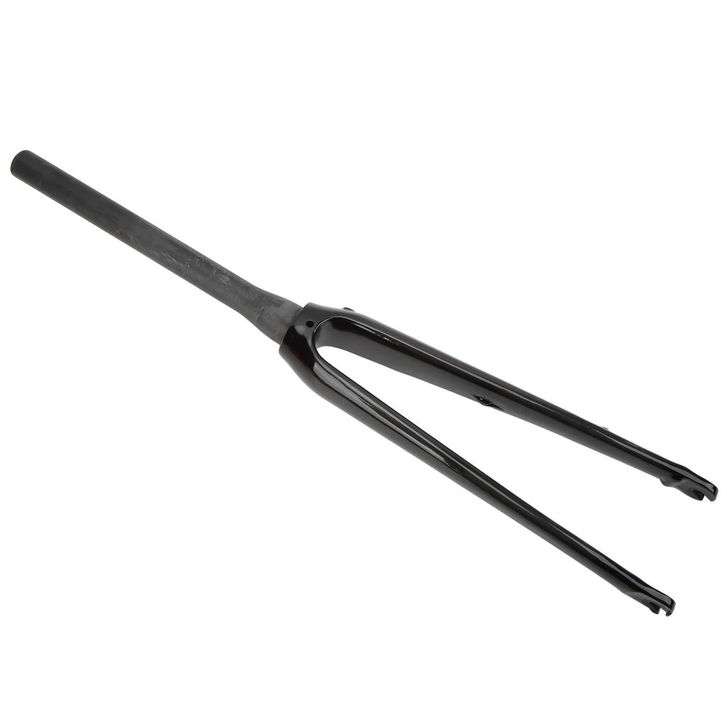 Bike Rigid Front Fork Full Carbon Fiber Road Bike Fork Quick Release Type UD Pattern Top Taper Pipe for Disc BrakeUD