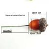 Festive Simulation Acorns & Chestnuts Ornaments for Home & Christmas Decor