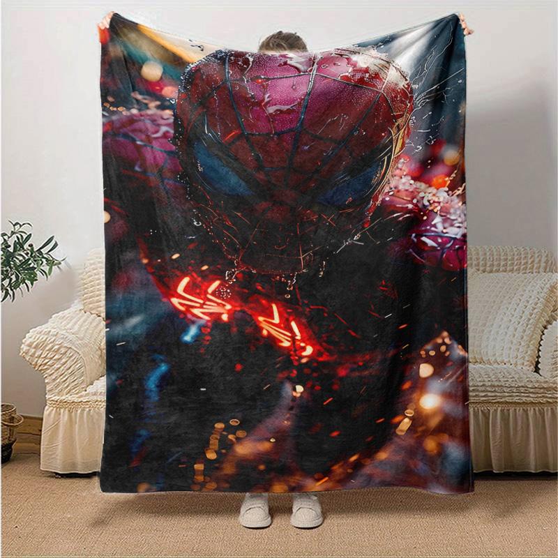 1pc Spiderman Spiderverse Marvel Soft Throw Blanket Flannel All Season Light Weight Living Room/Bedroom Warm Blanket. M731060