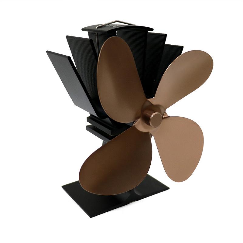 European & American Heat-Powered Wood Fireplace Fan
