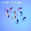 6PCS Bead Head Ice Silk Nymph Fly Fishing Lure, Sharp High Carbon Hook Sinking Bait for Trout Minnow Panfish
