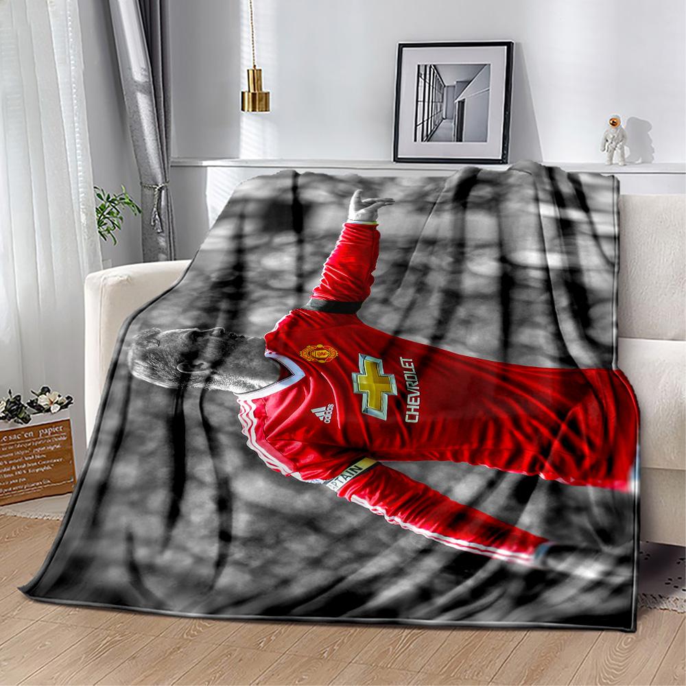 Wayne Rooney Manchester Blanket Ultra-Soft Great for Bed Office Bedding for All Seasons Stylish Decor Best Holiday Gift for Friends Family