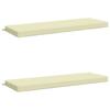2 Piece Bench Cushions SOEST 2 Pcs. 100percent Polyester Cream
