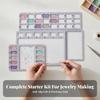 4 Pieces Felt Bead Design Workboard Low-Mess for Beginners