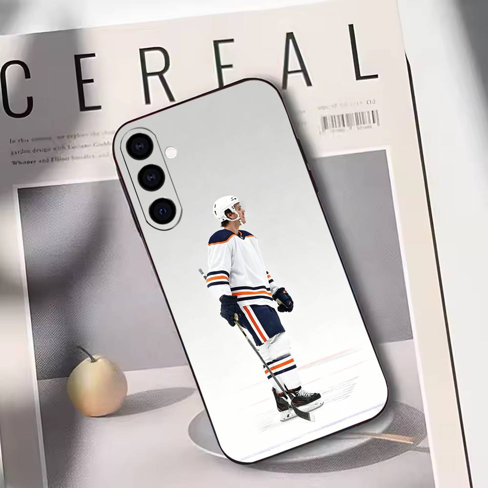 

Connor McDavid Phone Case For Samsung Galaxy A73,A72,A71,A70,A53,A52,A51,Soft Silicone Black Cover Samsung a50 30s 50s