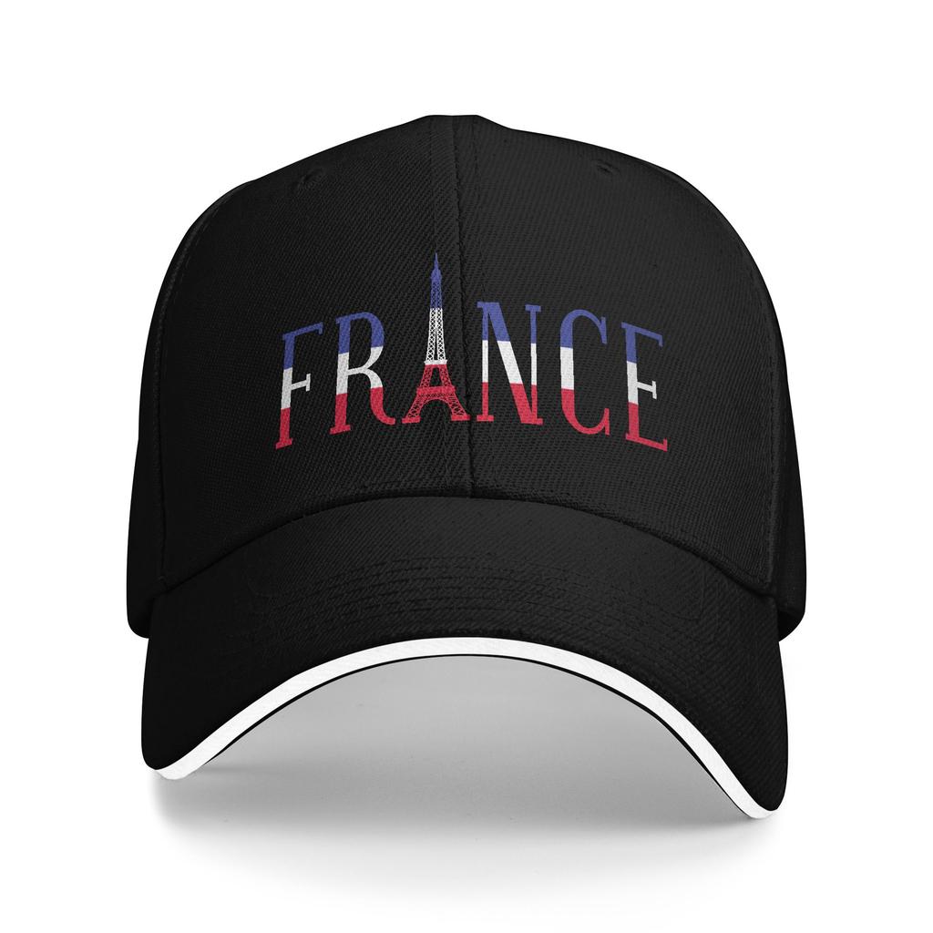 Custom Cool French Flag With The Coat Of Arms Baseball Cap WoUnisex Unisex Adjustable Adult Dad Hat Hip Hop Sun Hat