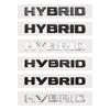 3D ABS Hybrid Letters Logo Badge Sticker Car Rear Trunk Emblem Decal High-Quality Automotive Exterior Accessories