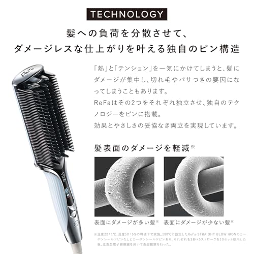 Model ReFa STRAIGHT BLOW IRON Black Shopper Included