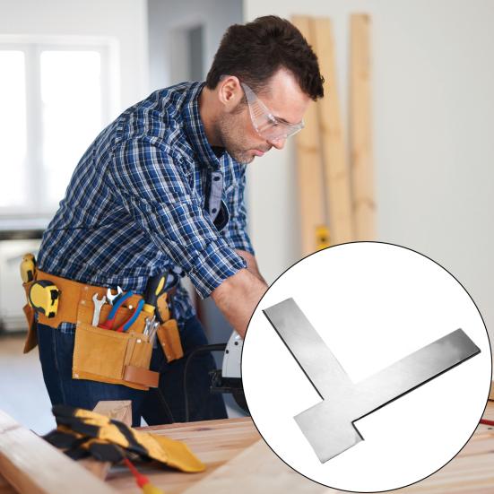 Edge Scraping Tool Right Angle Leveling Device High Accuracy Multifunctional DIY 90-Degree Angle Ruler Woodworking Tool
