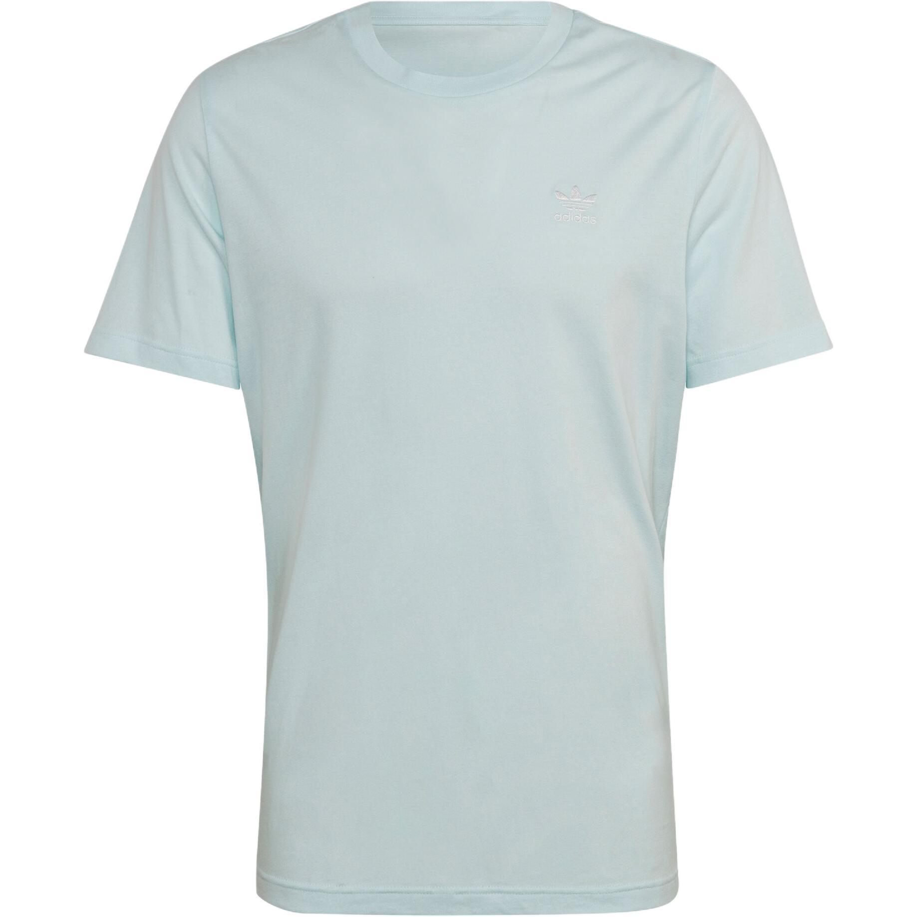 

Adidas Оригинальная Adicolor Essentials Домашняя одежда Удобная Мягкая Футболка с коротким рукавом Мужские топы Светло-голубой HJ7979 S