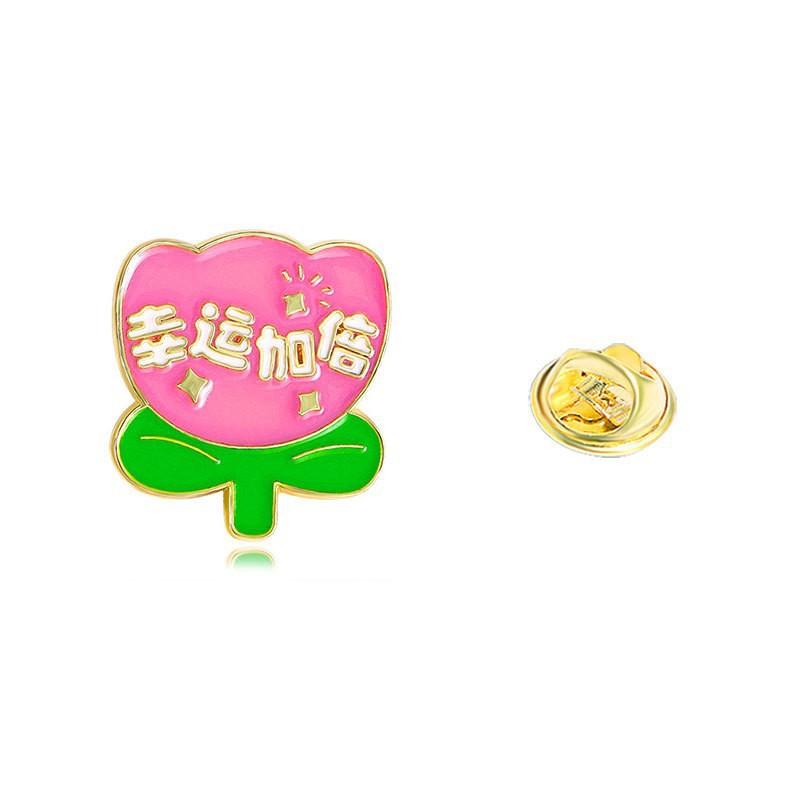 Every exam must pass badge brooch gold list title badge middle college entrance examination refueling blessing text graduation season student gift