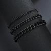 3.5-7MM Braccialetti a Catena in Acciaio Inossidabile per Uomo Donna Punk Maglia Cubana Maglia a Maglia Grossa Bangle Moda Festa Gioielli Che Non Sbiadiscono Mai