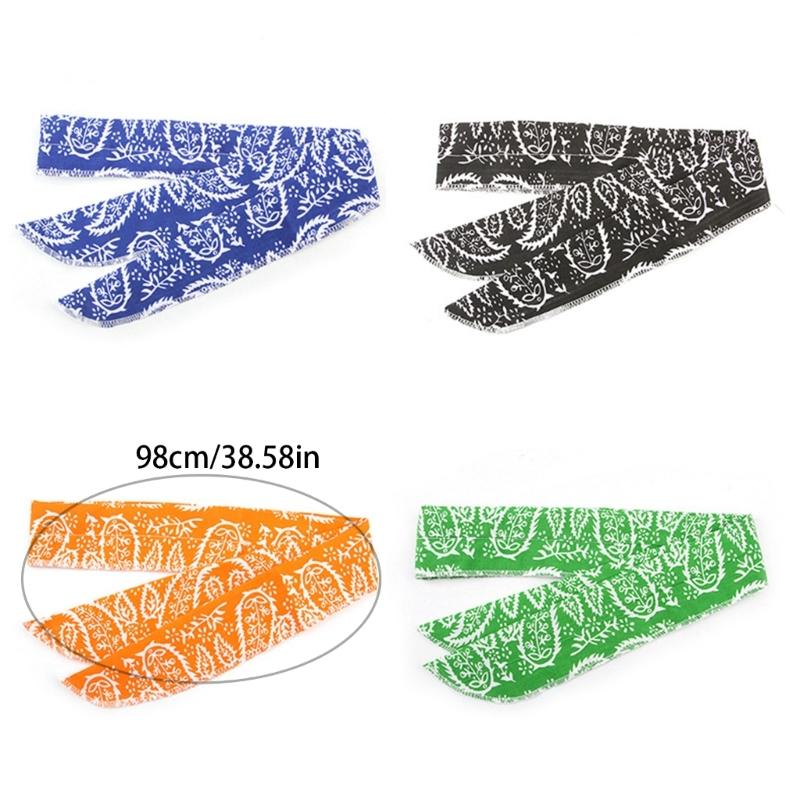 Hot Day Cats Dogs Cooling Scarf with Flower Printed Dogs Outdoor Cooling Bandana Pet Hot Day Prevent Heatstroke Collar