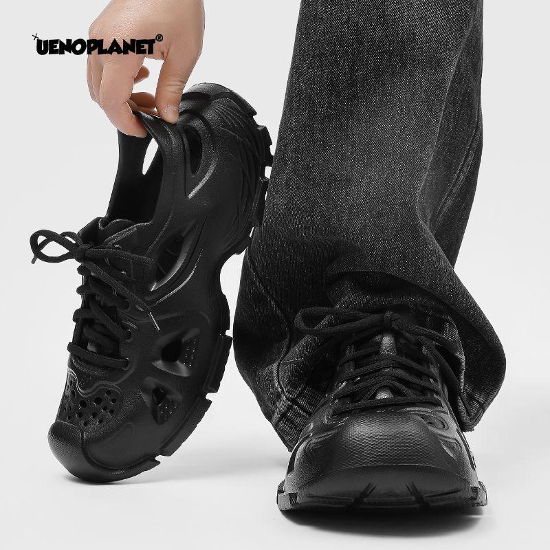 

Ueno Planet 2025 Новинка Платформа Coros Обувь Мальчик и Девочка Летняя Верхняя Одежда Мода Удобные и Нескользящие Износостойкие Тапочки Black EUR37