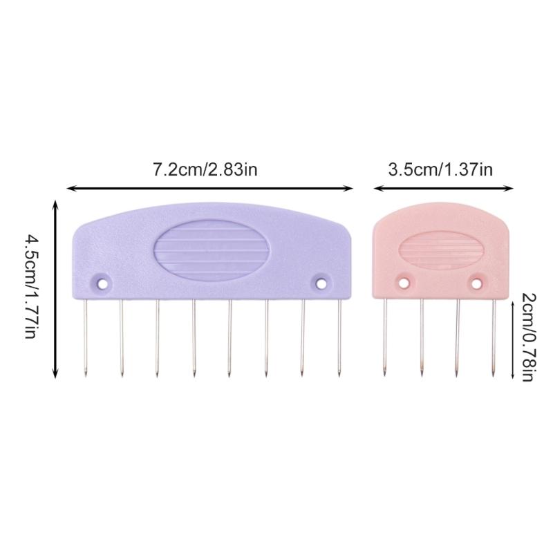 20Pcs Knit Blocking Combs with Pin Set 4-Pin 8-Pin Knit Blocking Pin Knit Blocking Pin for Crochet Knitting Needlework