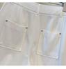Women's White Wide-Leg Jeans 2025 - High-End Drapey Nine-Point Frayed Edge Straight Leg Trousers for Spring and Autumn