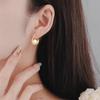 Korean Style Geometric Circle Earrings: Elegant, Versatile Ear Jewelry for Women and Students