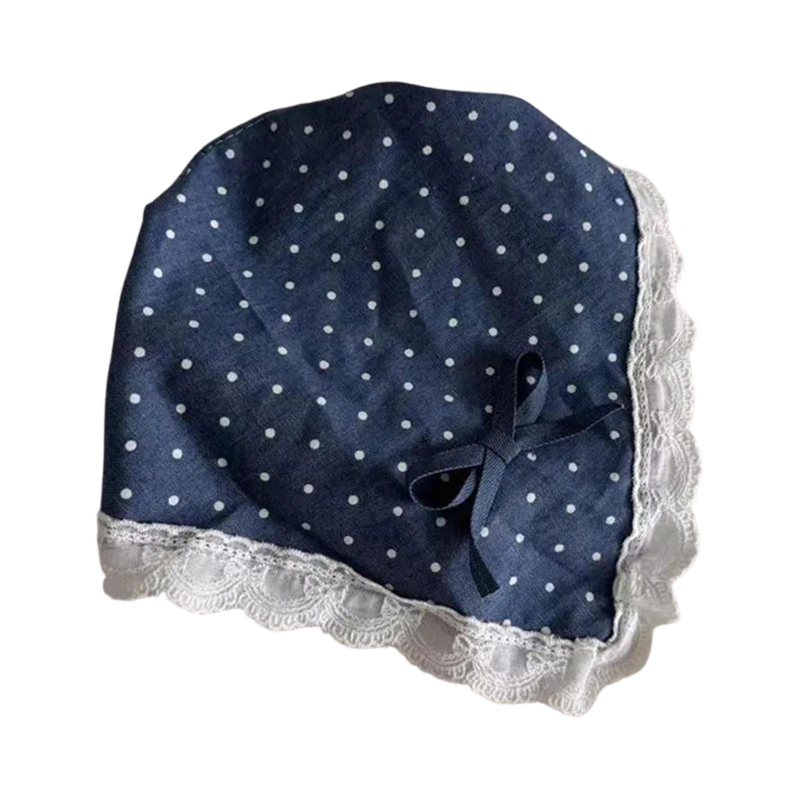 

Шарф-бантик с лентой, повязка на голову, элегантный шарф-повязка на голову тёмно-синий