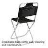 Outdoor Camping Fishing Sketching Chair Foldable Aluminum Alloy Chair Portable Chair With Backrest