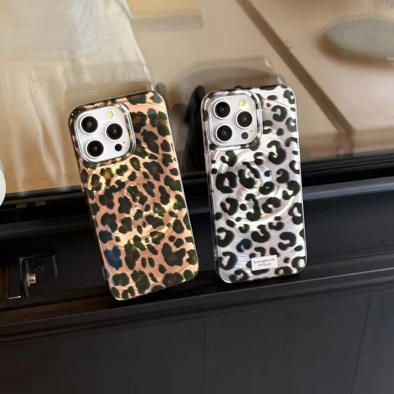Luxury Leopard Print Phone Case For iPhone17 16 15 14 13 Pro Max The vortex leopard print covers the shockproof shell