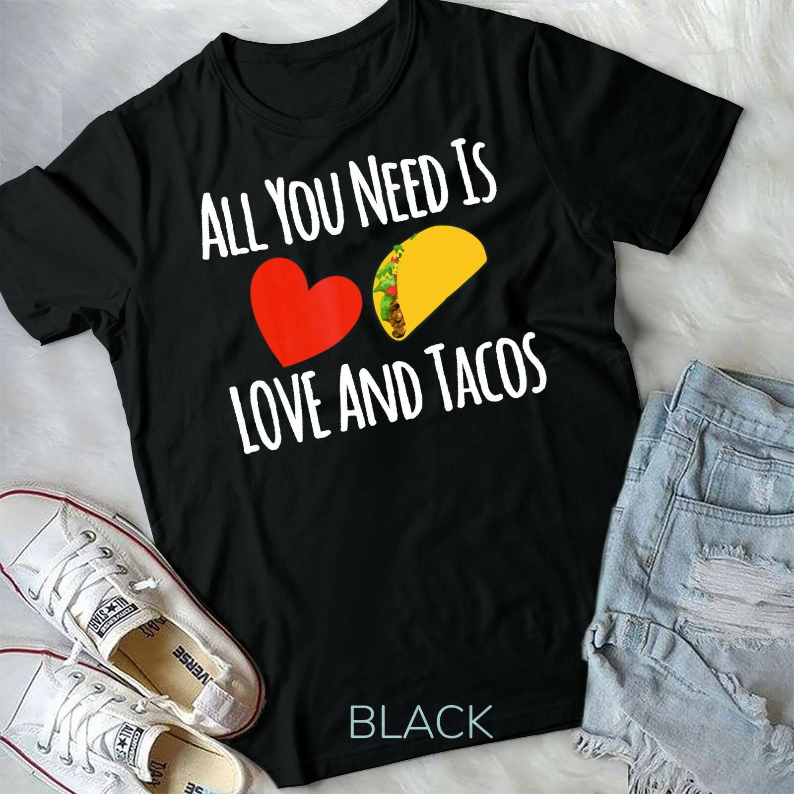 All You Need Is Love And Tacos ShirtValentines Day Unisex Youth T-shirt XL