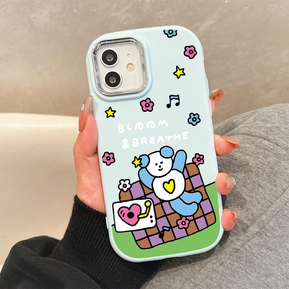 

Для OPPO A16 A38 A57 A58 A74 A78 A98 Reno8T Reno13F Realme C25S C53 C65 Мультяшный черный кот серебристый край мягкий жидкий силикон защитный чехол OPPO F17 Pro синий