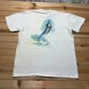 Vintage 90s Marlin Fish Ocean John Carroll Doyle Painting Pocket T Shirt Large Vintage Stretched Homme Breathable