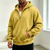 Herren Freizeit Kapuzenpullover mit Vierteltasche für den Alltag