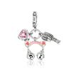 925 Silver Music Charms Beads Musical Piano Guitar Headset Earrings Pendants Fit Bracelet DIY Fine Jewelry Gift