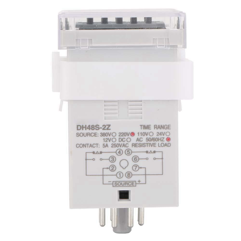 DH48S 2Z LCD Display Time Timer Delay Relay 220VAC 0.01 Seconds 9999 Hours