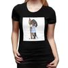 Dachshund Dog Painting Art TShirt for Women Round Neck Streetwear T Shirts Womens Tees Short Summer Clothes Tops