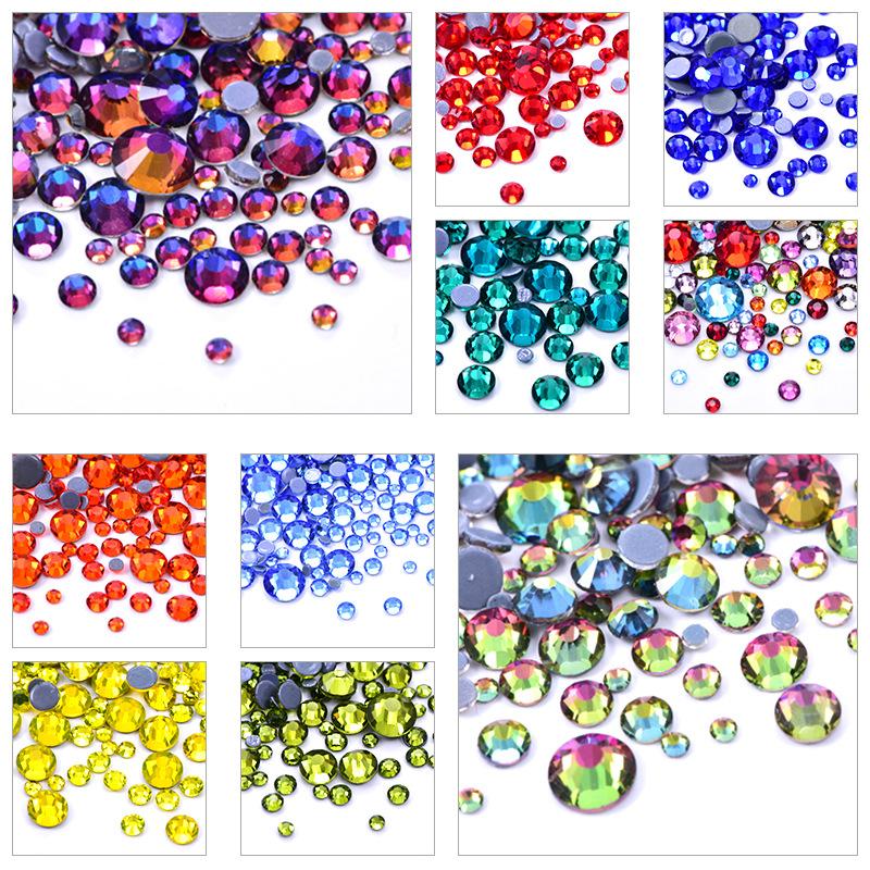 Imitation Austrian Hot Diamond, Glass Rhinestone Hot Melt Adhesive Bottom Diy Mobile Phone Case Beauty Clothing Accessories