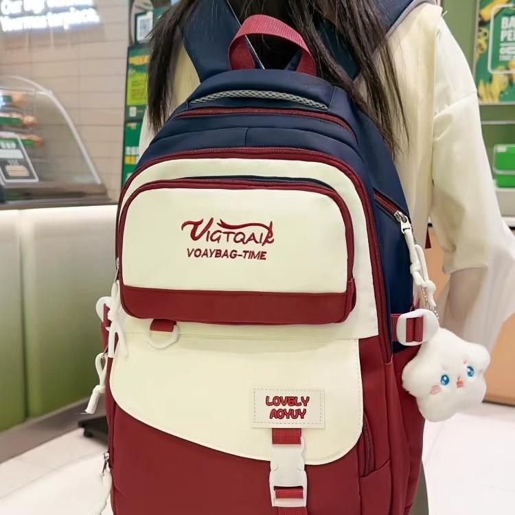 Schoolbag1011 new cute ins Korean version large capacity junior high school student schoolbag versatile sweet backpack light backpack