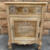 Wooden HandPainted Cabinet Drawer With Shelf, Wooden Bedside Drawer Desk,Indian Painted Nightstand Furniture Decor, Rajasthani Art Deco