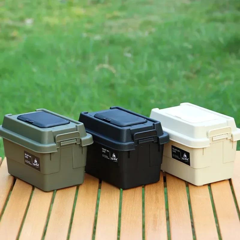 Camping Tissuefodral Skrivbord Servettpapper Förvaringslåda Bärbar Utomhus Picknick Kryddflaska Organizerlåda