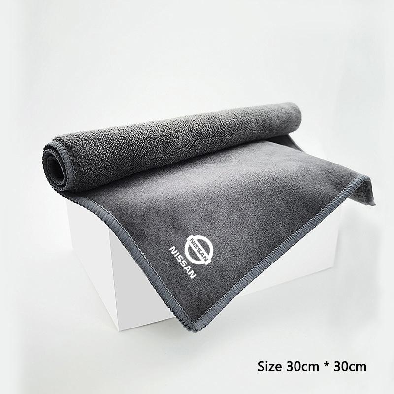

Microfiber Car Wash Towel Drying Cloth Double Layer Plush Water Absorption for Nissan Qashqai X-trail Note Juke Sentra Patrol