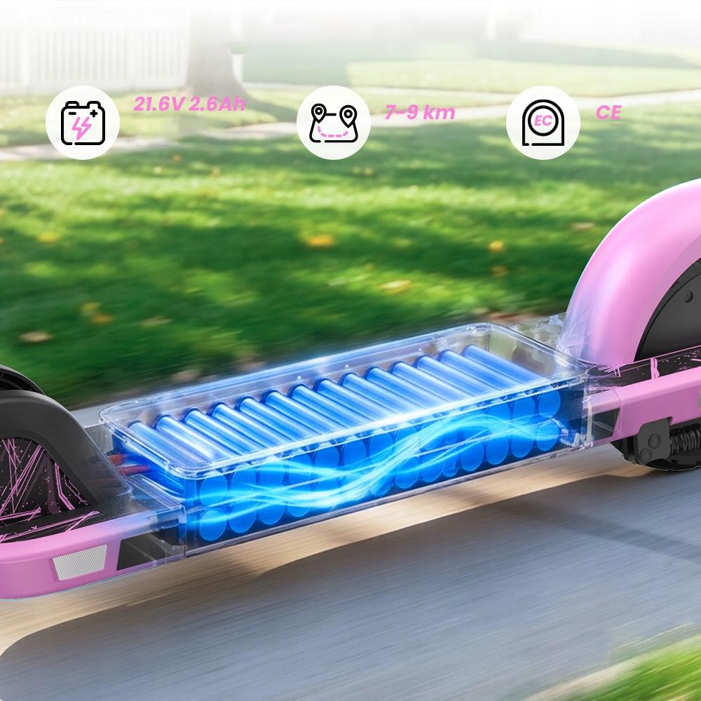 Patinete LED Plegable K4-P para Niños – Capacidad de Peso 70 kg – Batería de 2.6Ah