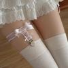Ruffled Lolita Leg Rings Lace Garter Belt Fashion Suspender Stockings Clip  Girls