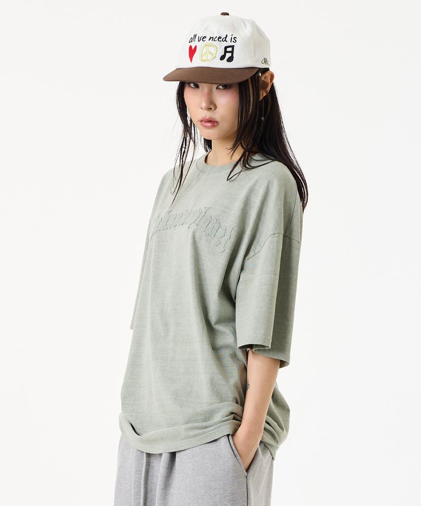 UNKNOWN PLANET Archive Washed Emblem Tea Olive