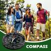 Hiking Compass Waterproof Multifunctional Sighting Navigation for Survival Orienteering Hiking Mountaineering Outdoor Sports